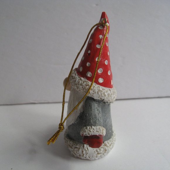 Merry Makers 6" Plush Gnome The Paper Store 2021 Grey/Red NWT & Resin Ornament - Picture 14 of 16